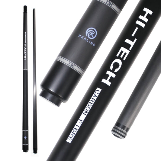 OKHEALING Carbon Pool Cue - Radial Joint 12.4mm Tip and Non-slip Wrap