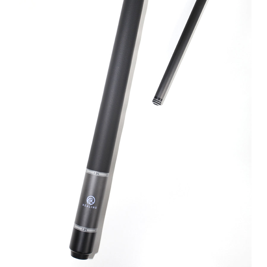 OKHEALING Carbon Pool Cue - Radial Joint 12.4mm Tip and Non-slip Wrap